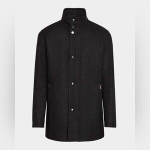 BOSS Coat - Men’s Camron Wool Coat, Black, 46R, New With Tags